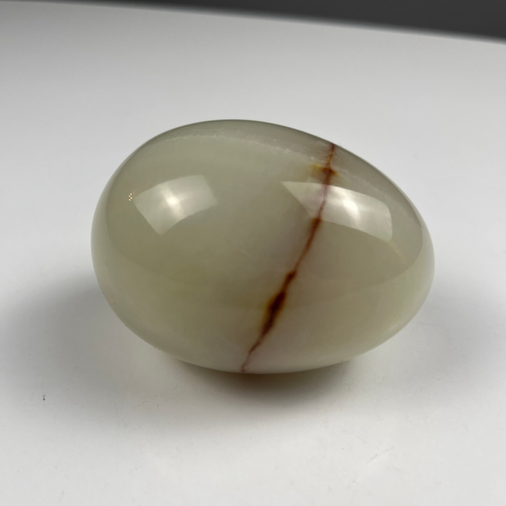 Vintage Onyx Egg Paperweight Shaped Stone